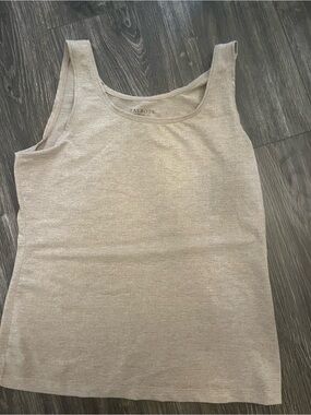 Talbots Women's Taupe Scoop Neck Tank